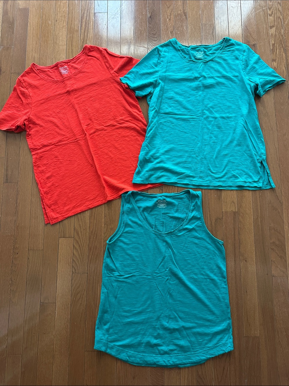 Chicos tee shirt lot, size 1